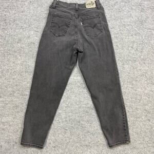 Levi's jeans women's 28 black mom barrel silver tab Y2K 24x25 biker punk rock